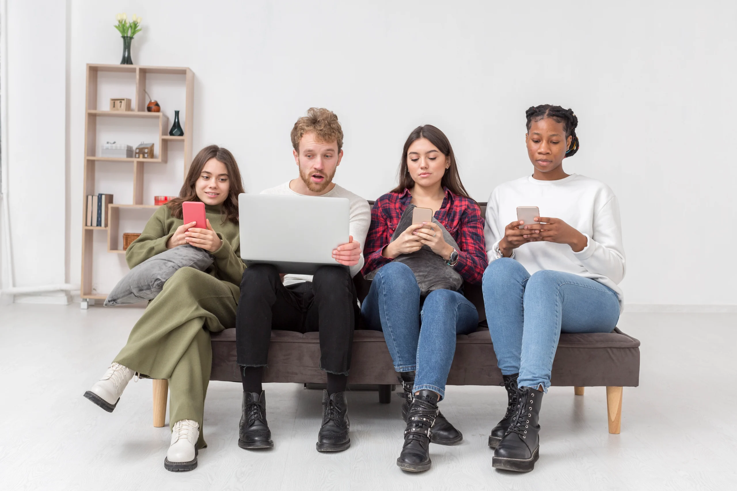 Friends using multiple devices to stream content