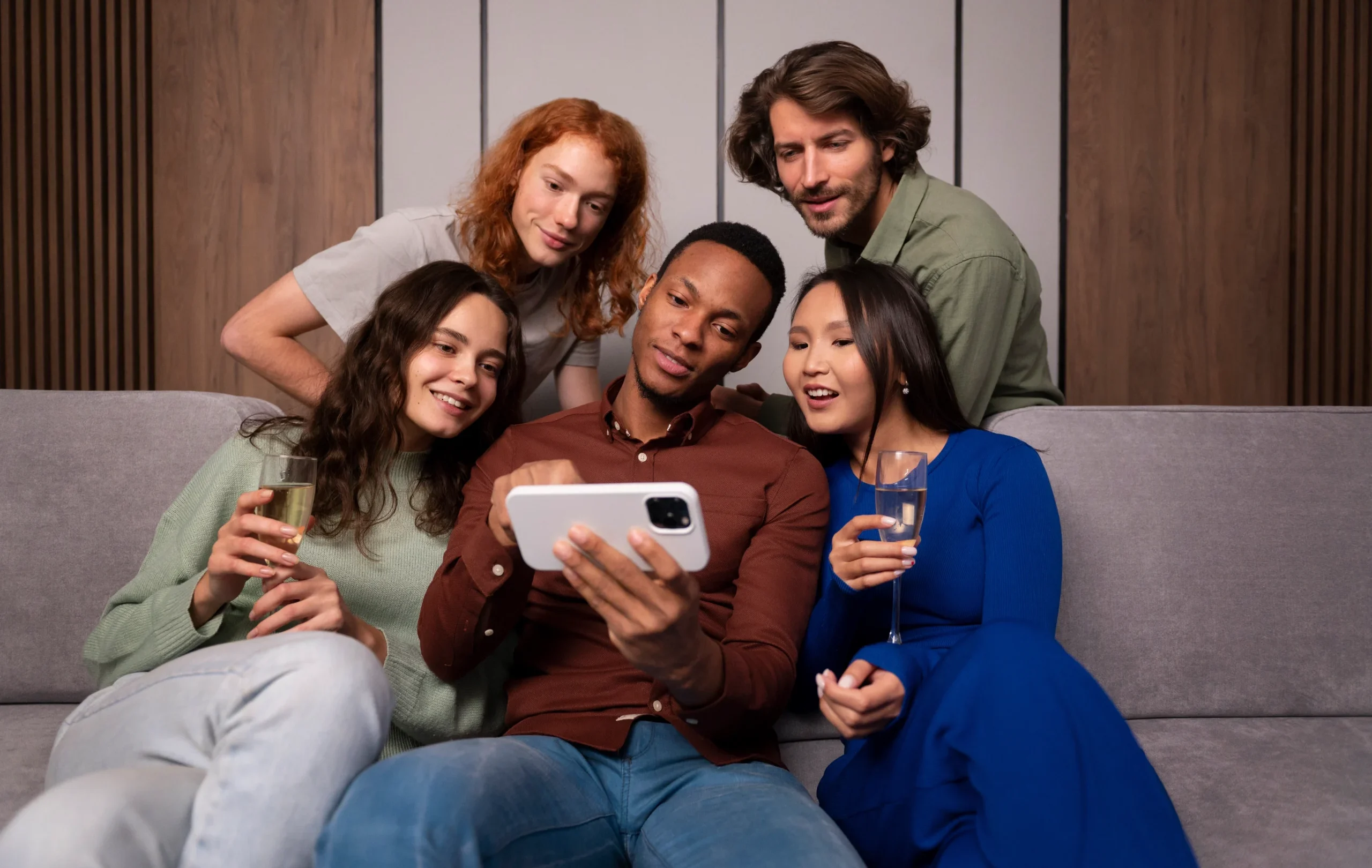 People enjoying Streamora content together